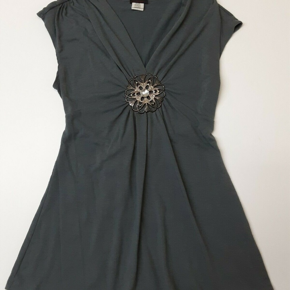 3 for $20 Candie Rain womens sleevless gray blouse